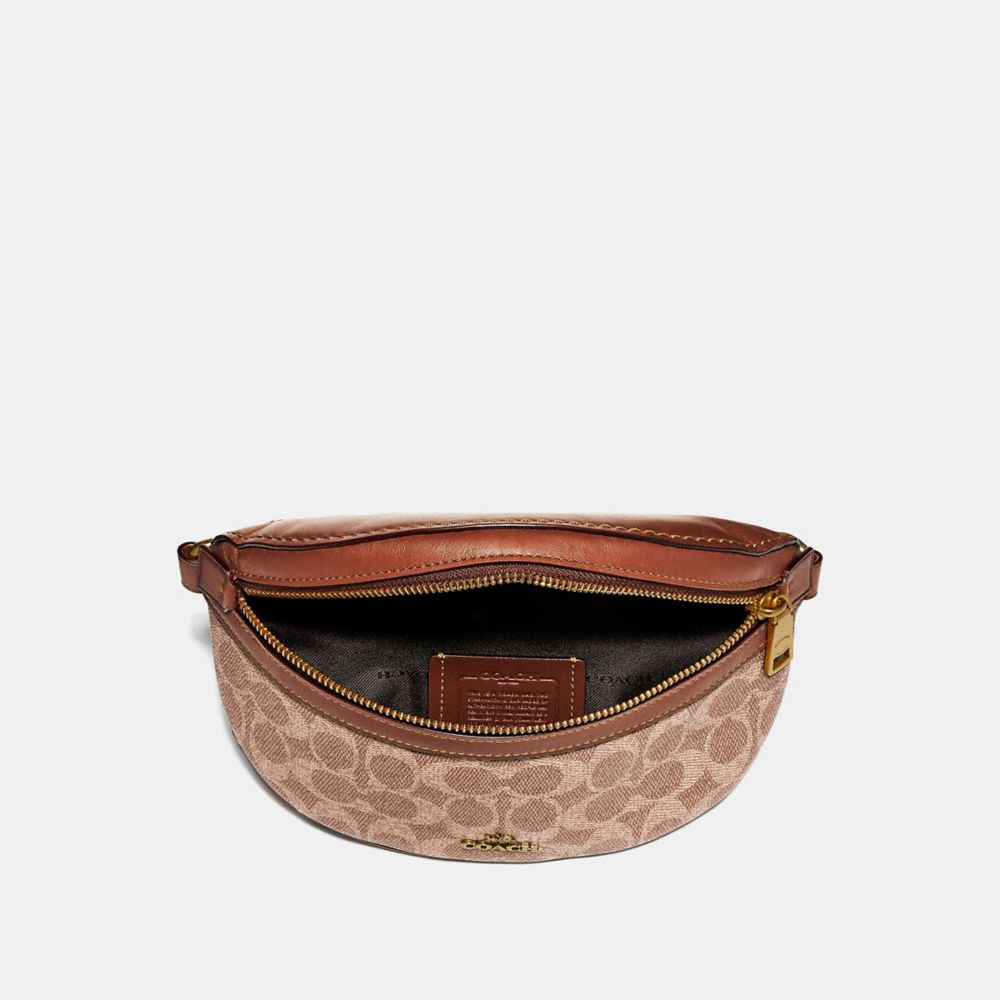 coach signature belt bag