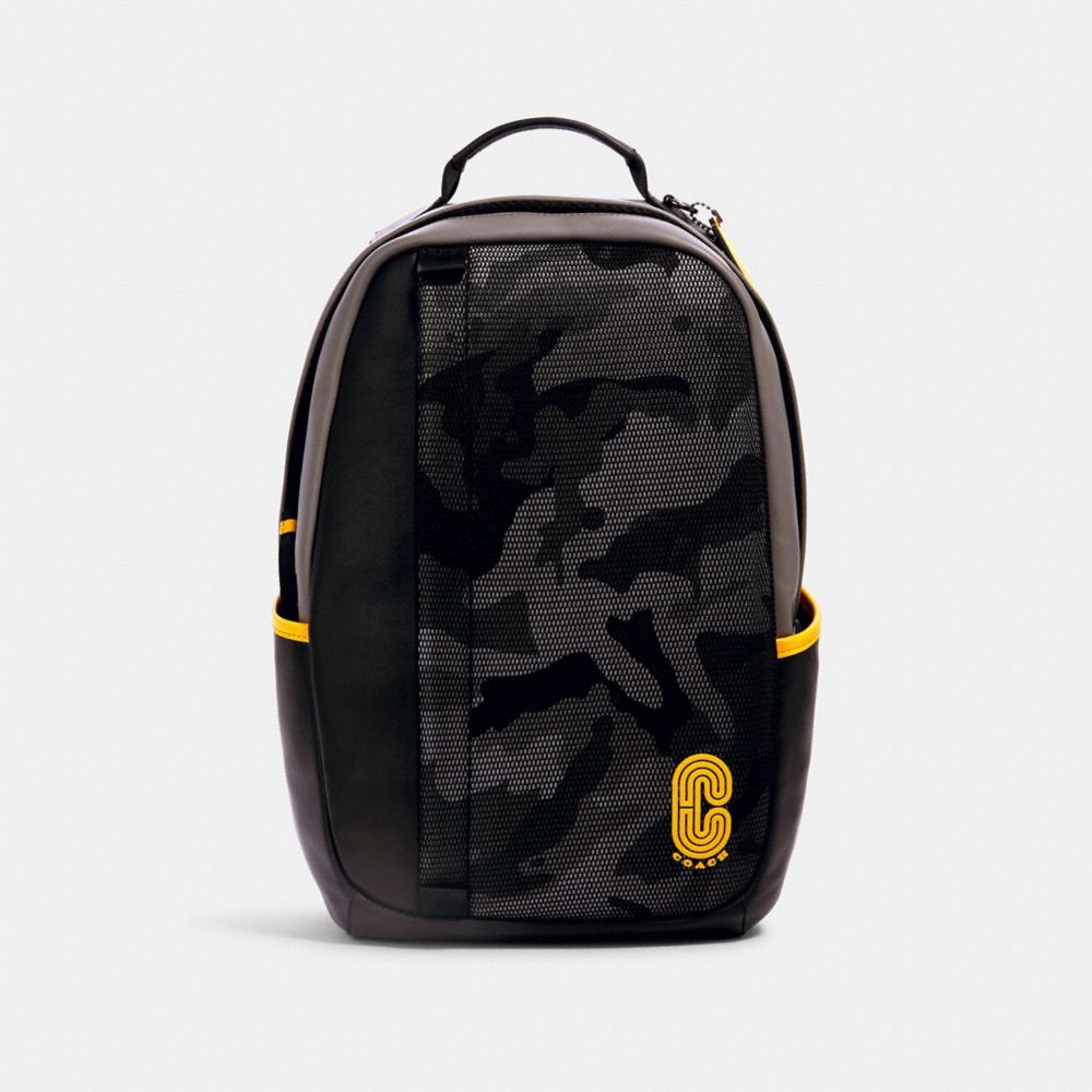 coach camo backpack