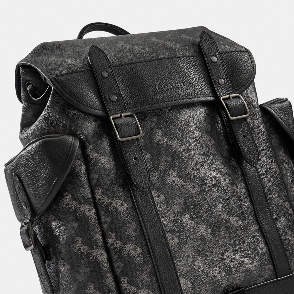COACH Hitch Backpack With Horse And Carriage Print