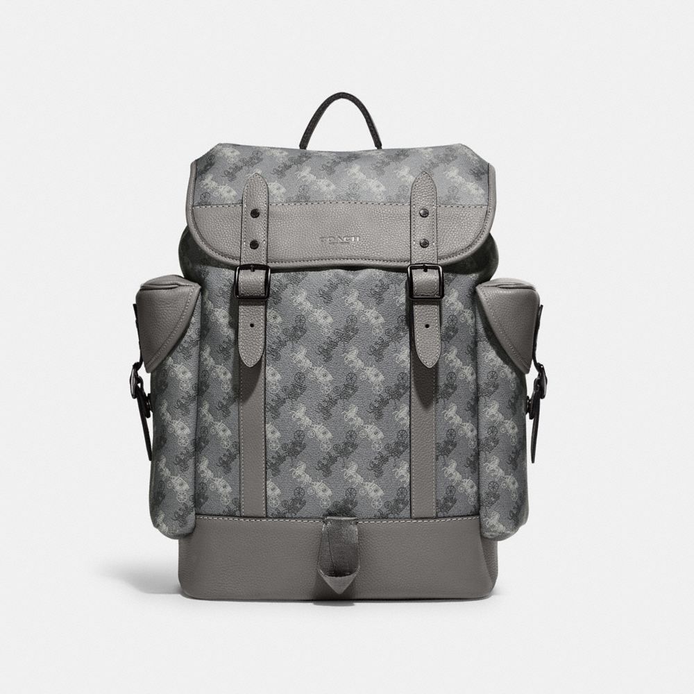 QA_AUTO Hitch Backpack With Horse And Carriage Print, Black Copper/Grey, Product