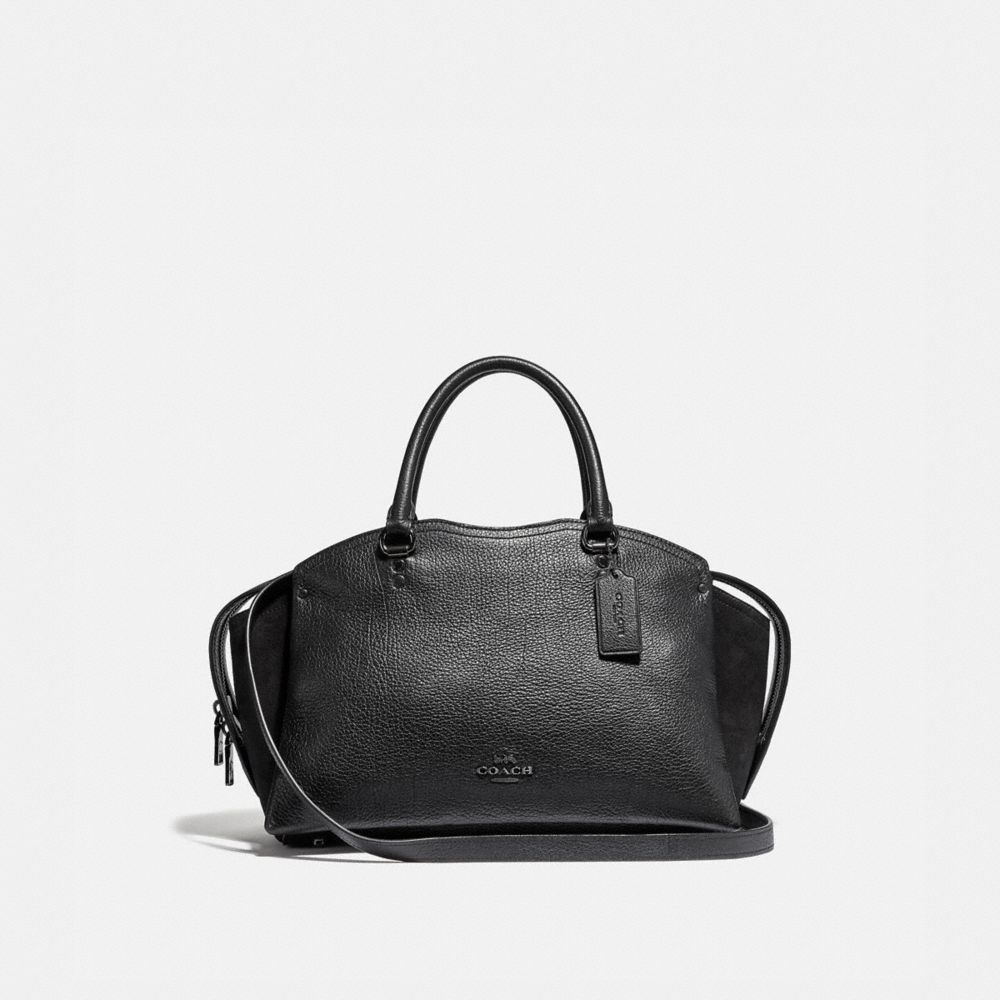 coach black satchel