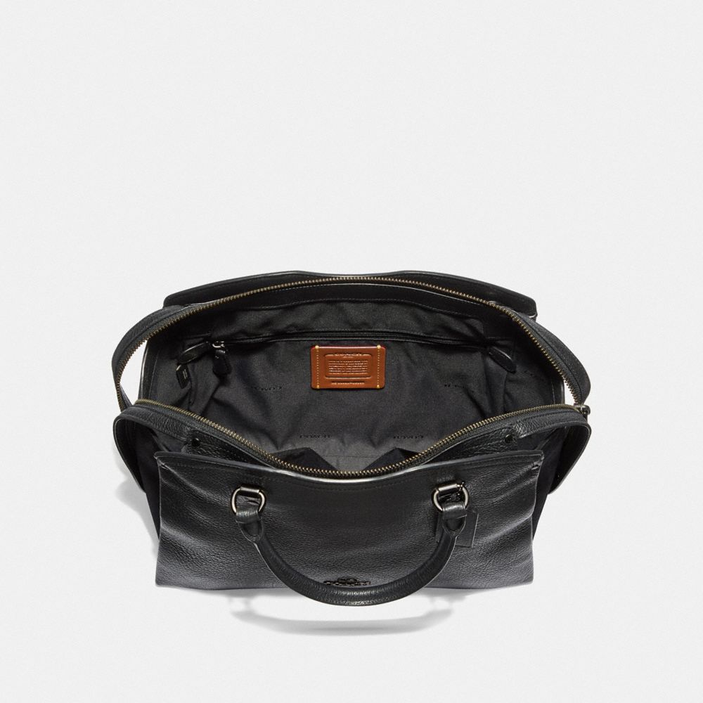 coach black satchel