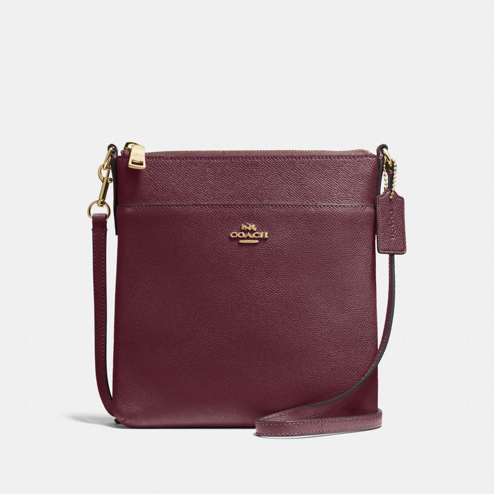 coach messenger crossbody in crossgrain leather