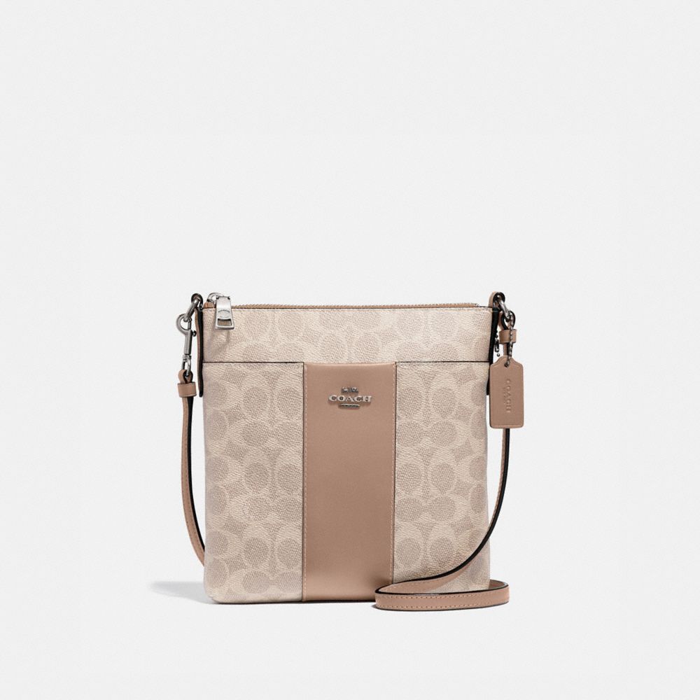 kitt messenger crossbody in signature jacquard