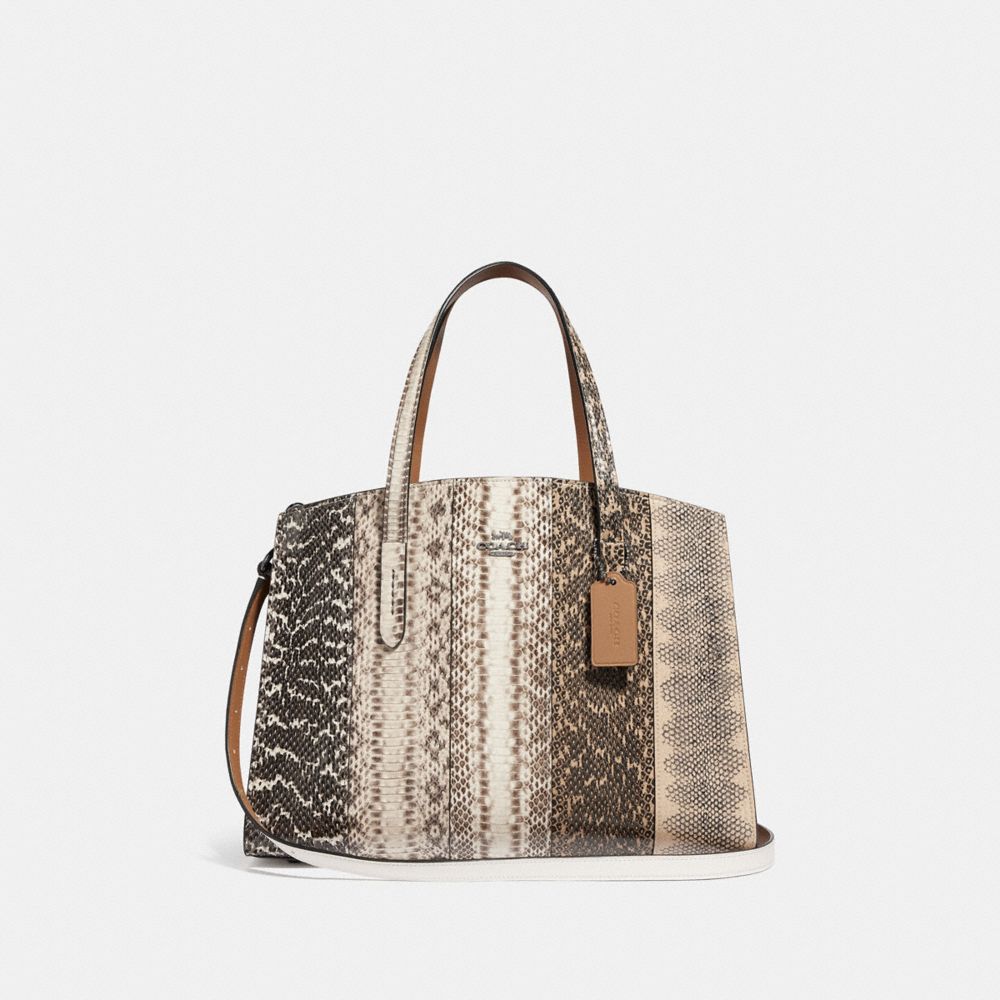 coach charlie carryall gunmetal