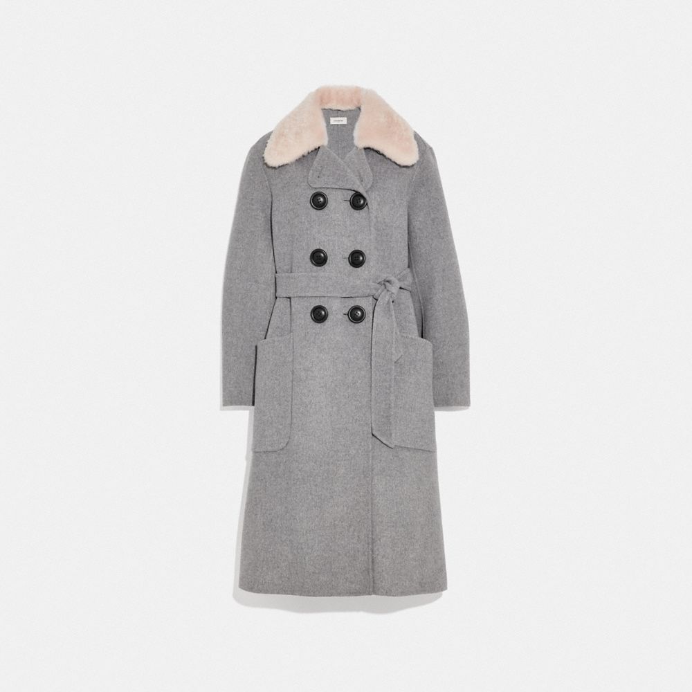 COACH Luxury Wool Trench Coat