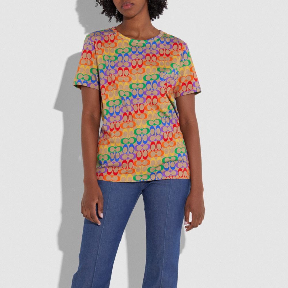 COACH Rainbow Signature Tshirt