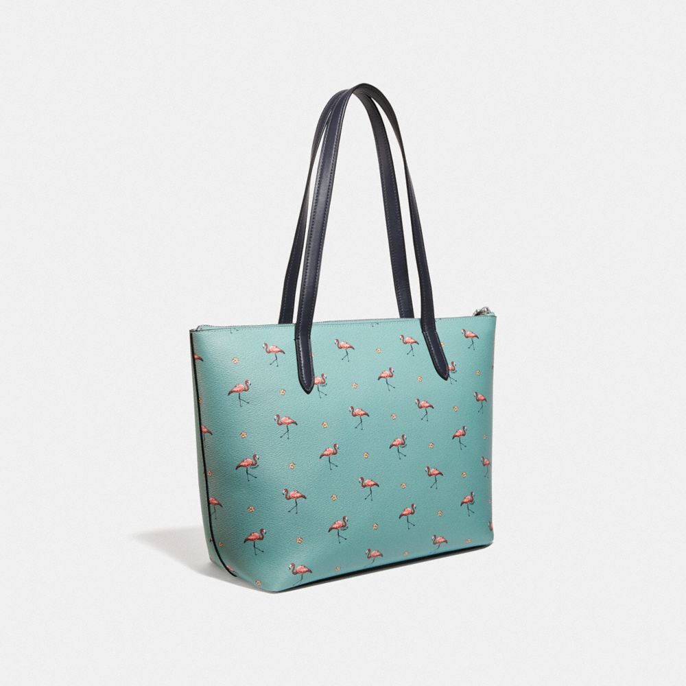 Coach Taylor Tote With Flamingo Print Big Apple Buddy