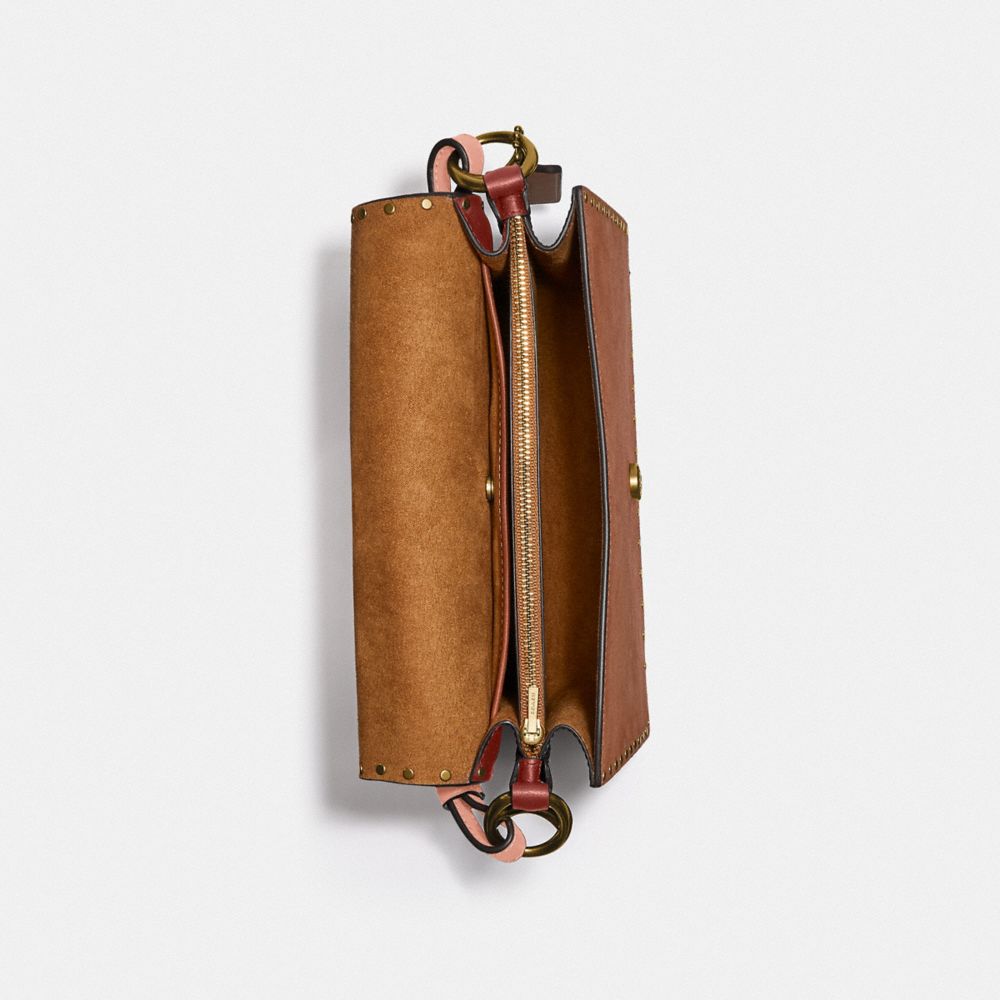 BEAT SHOULDER BAG IN COLORBLOCK WITH RIVETS - Alternate View 2