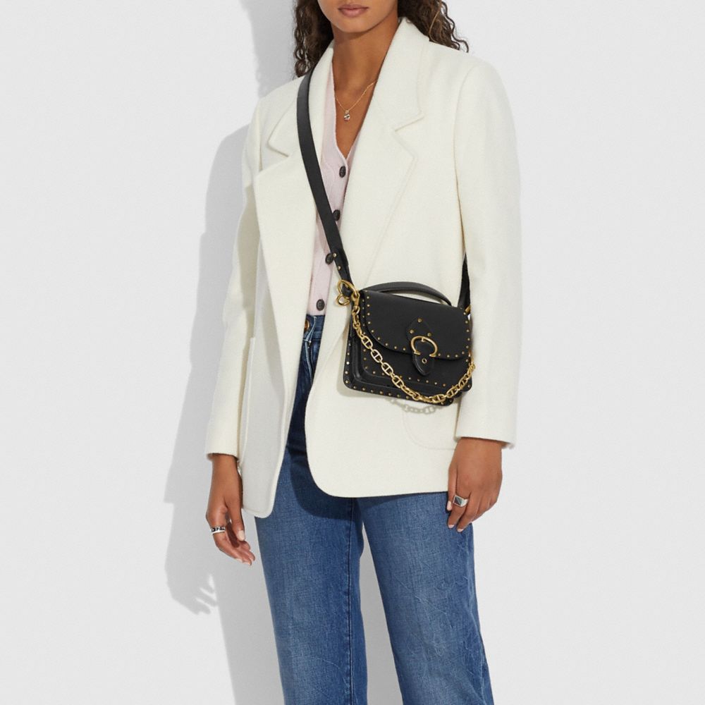 BEAT SHOULDER BAG 18 WITH RIVETS - Alternate View 1