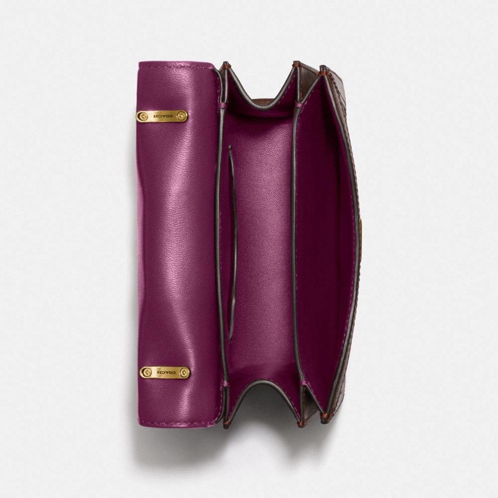 ALIE SHOULDER BAG 18 IN SIGNATURE JACQUARD WITH SNAKESKIN DETAIL - Alternate View 2