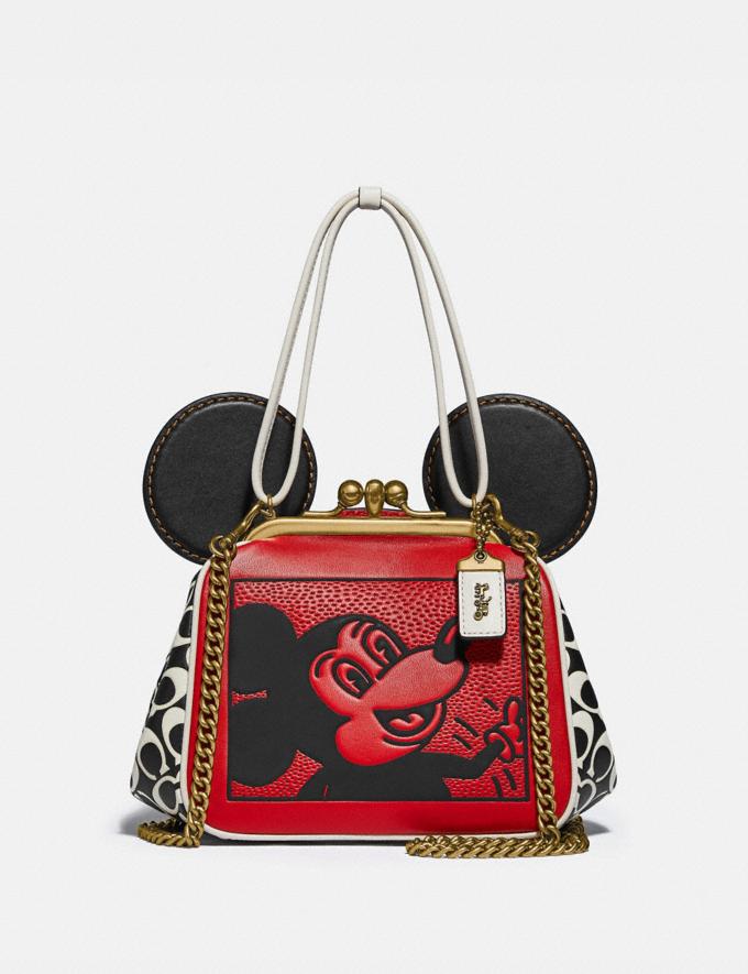 COACH : Sac à fermoir bourse Disney Mickey Mouse X Keith Haring