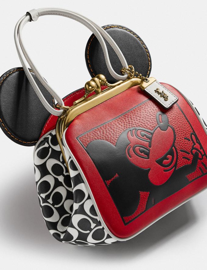 COACH : Sac à fermoir bourse Disney Mickey Mouse X Keith Haring
