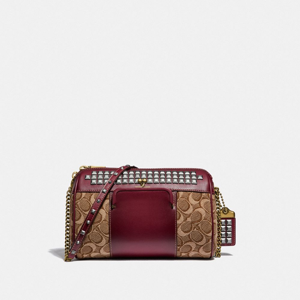 coach jacquard crossbody