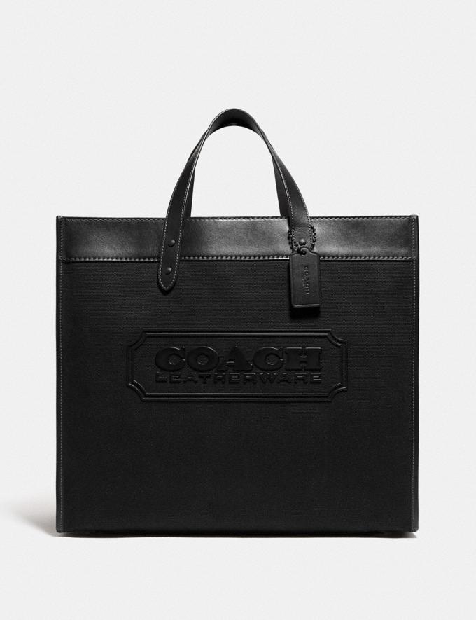 Coach Field Tote 40 Black Copper/Black Early Access For Him Bags  