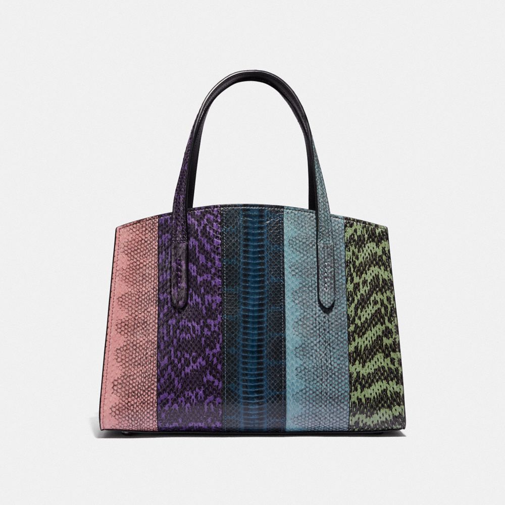 coach charlie carryall ombre snakeskin