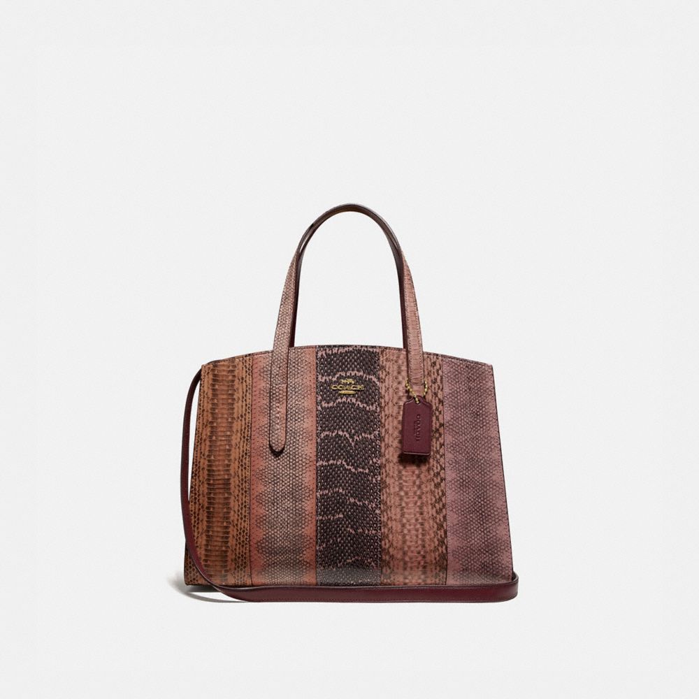 coach charlie carryall ombre snakeskin