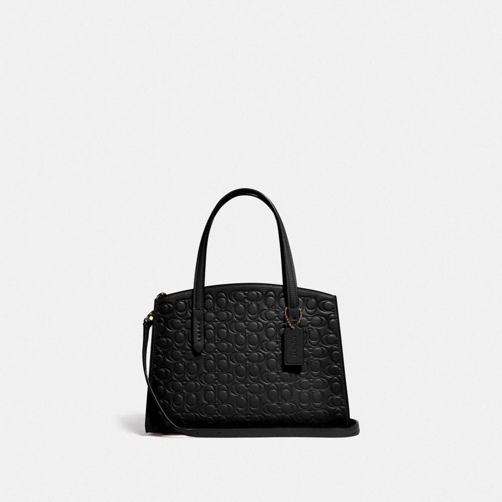 charlie carryall in signature leather