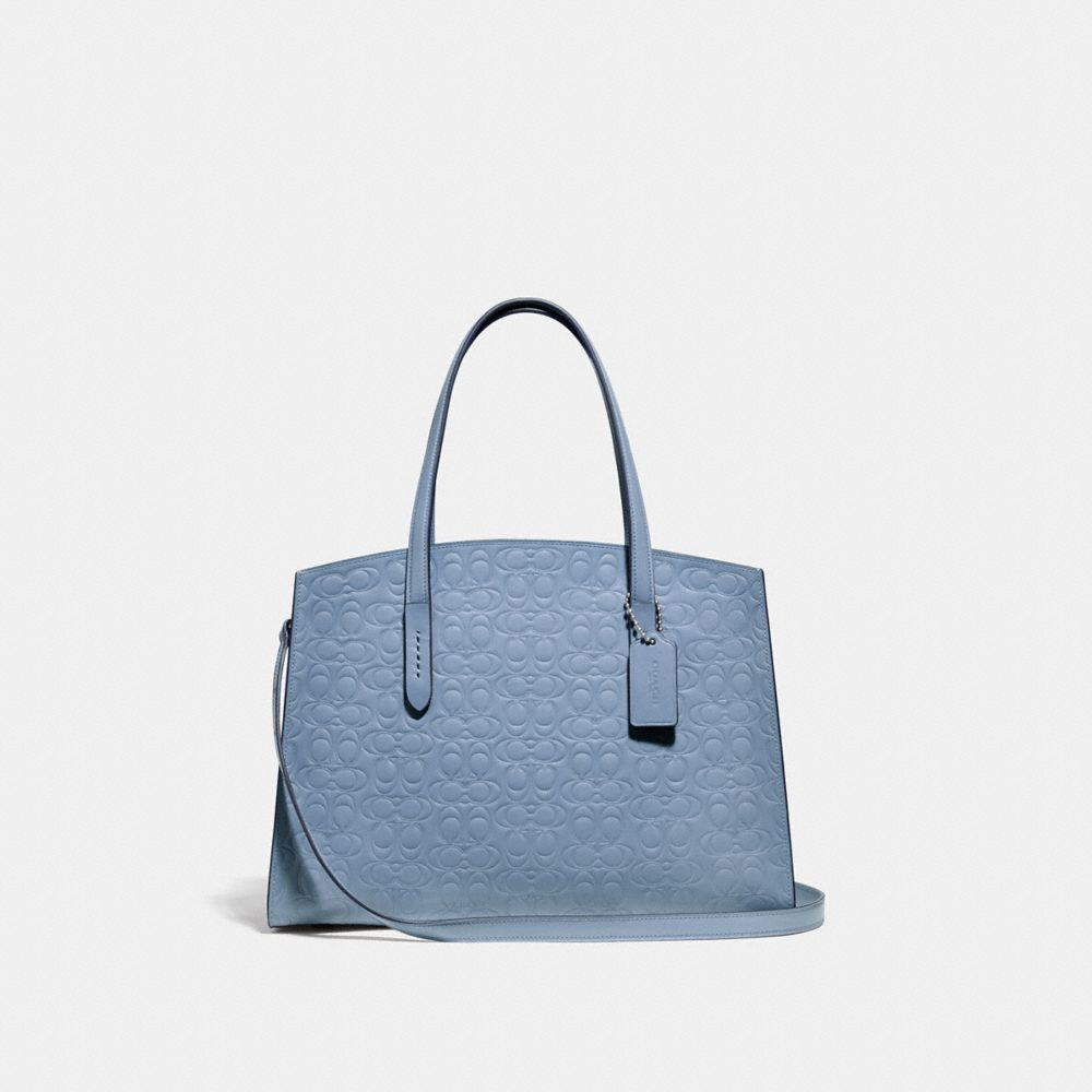 charlie carryall in signature leather