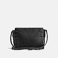 COACH Designer Wristlets | Coach Swagger Wristlet In Pebble Leather