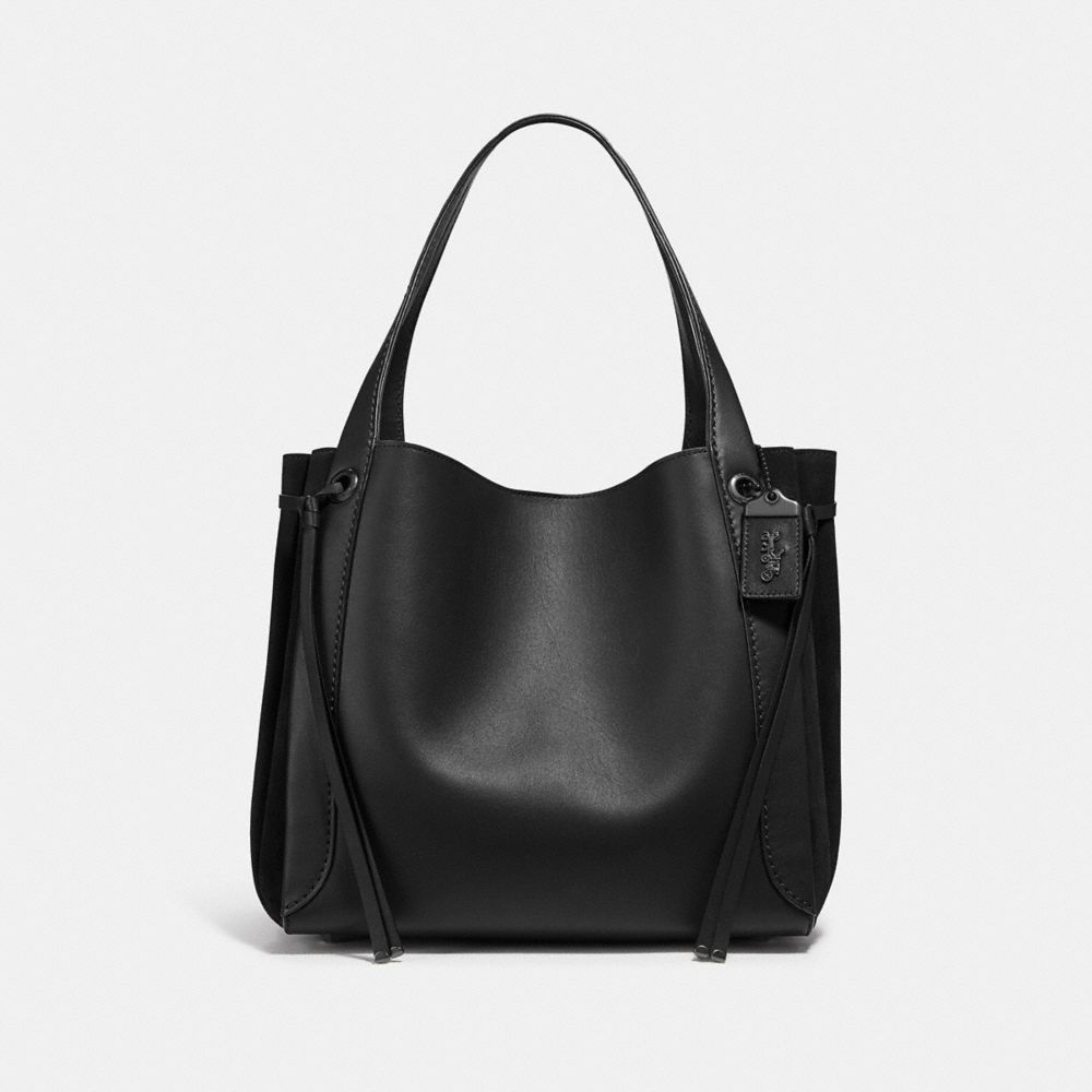 coach black hobo