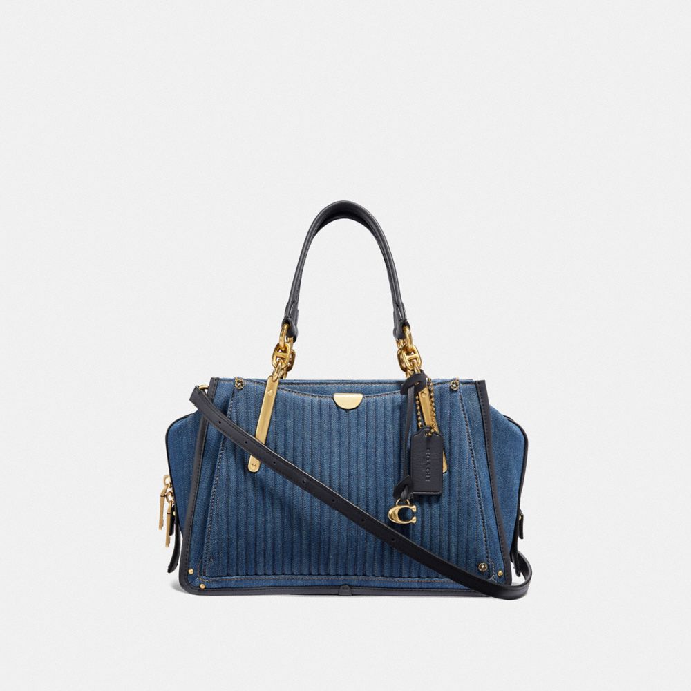 coach denim satchel