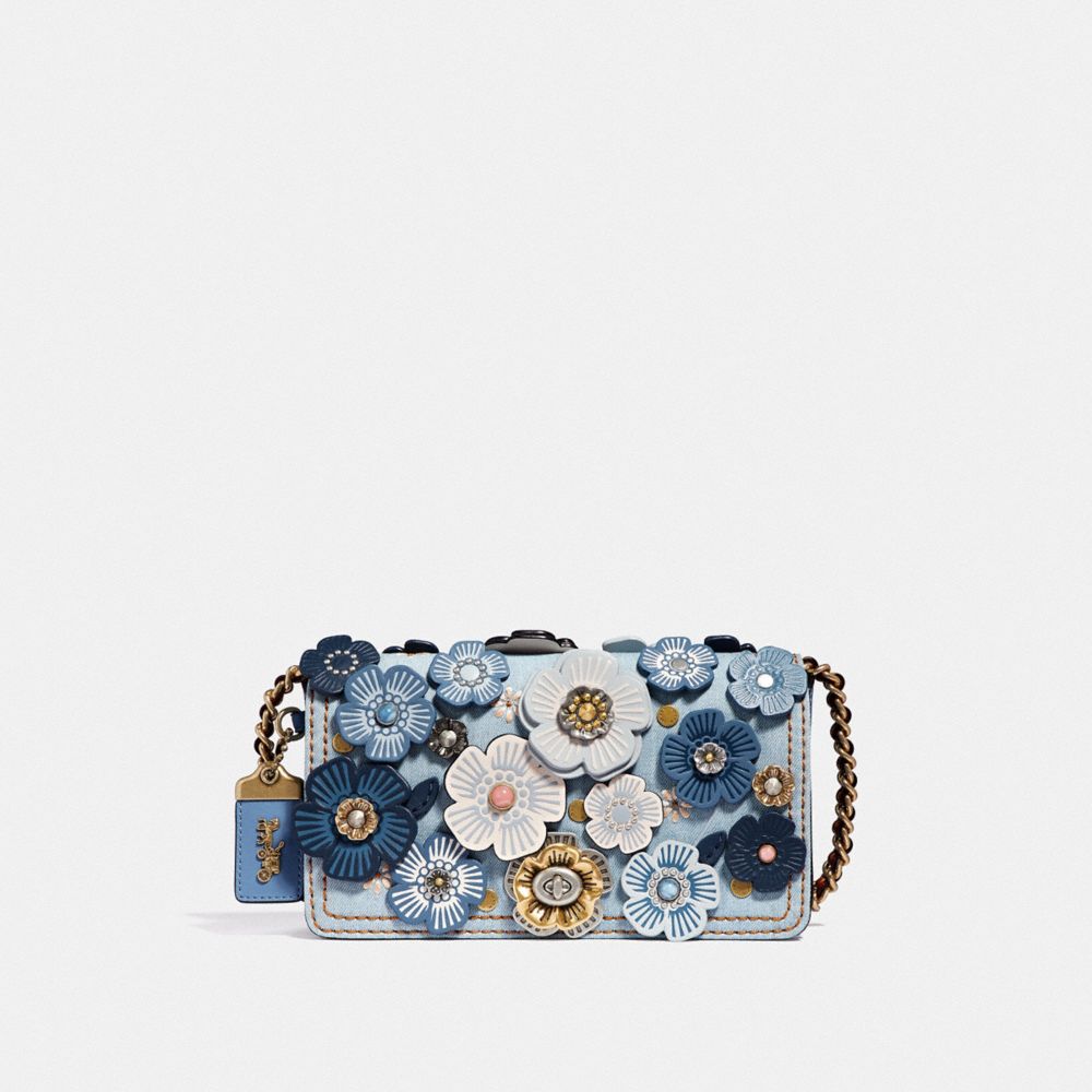 coach blue rose purse