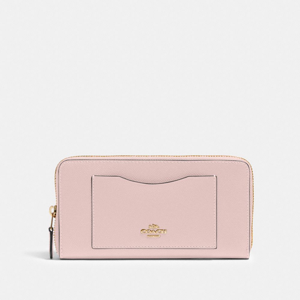COACH®,ACCORDION ZIP WALLET,pusplitleather,,Front View