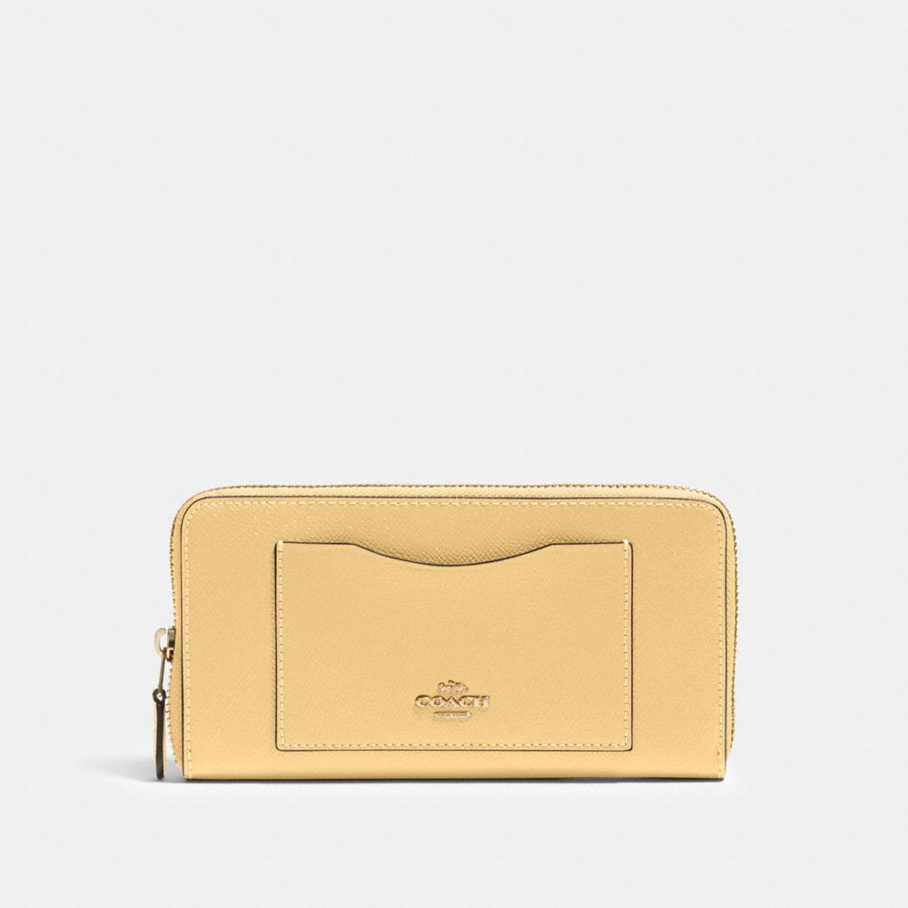 COACH®,ACCORDION ZIP WALLET,pusplitleather,,Front View
