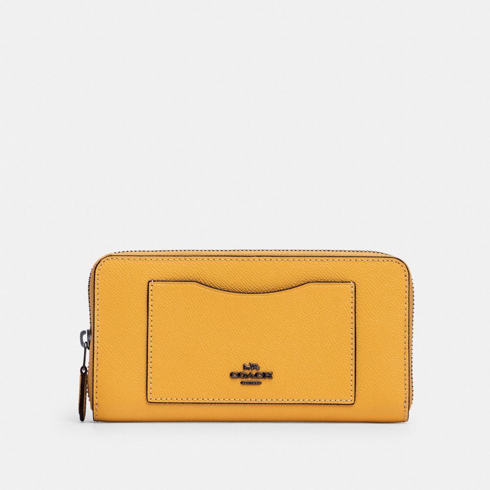 COACH®,ACCORDION ZIP WALLET,pusplitleather,,Front View