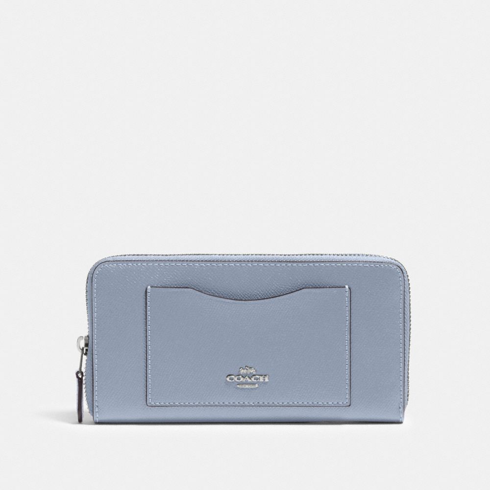 COACH®,ACCORDION ZIP WALLET,pusplitleather,,Front View