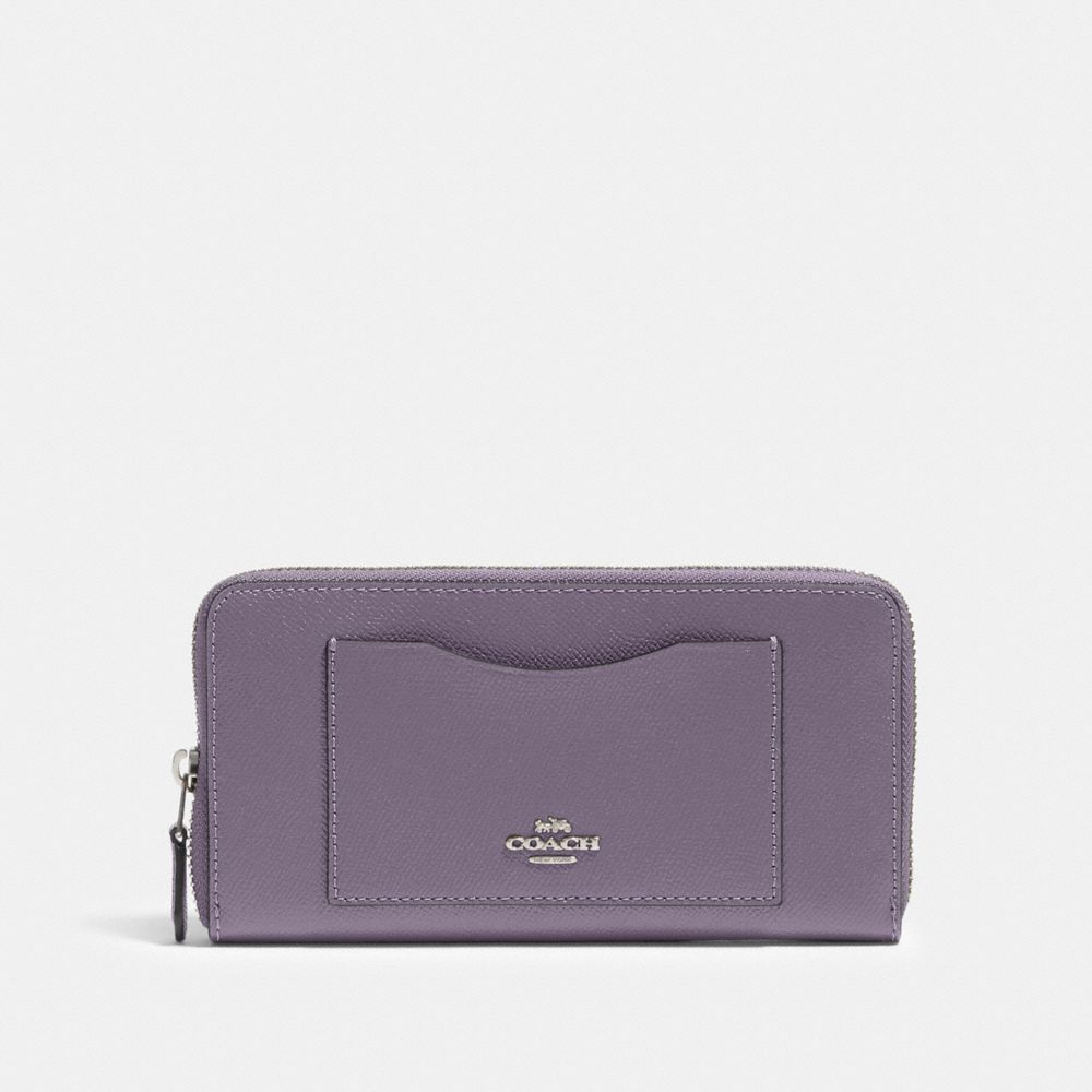 COACH®,ACCORDION ZIP WALLET,pusplitleather,,Front View