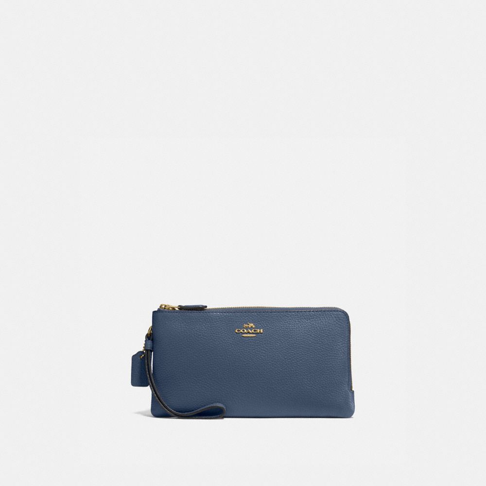 dark blue coach purse