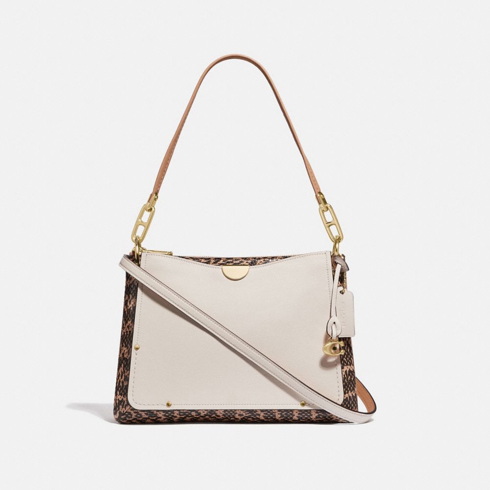 Dreamer Shoulder Bag With Snakeskin Detail COACH