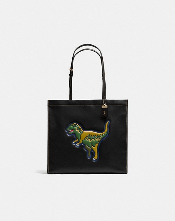 COACH: Rexy Skinny 34 Tote in Glovetanned Leather