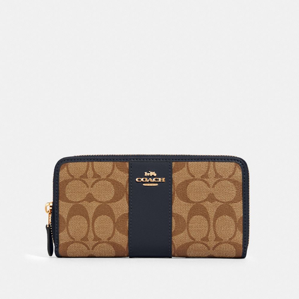 coach wallet zip