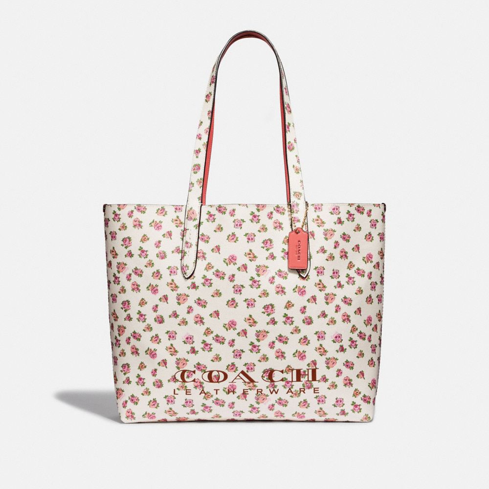 coach floral tote