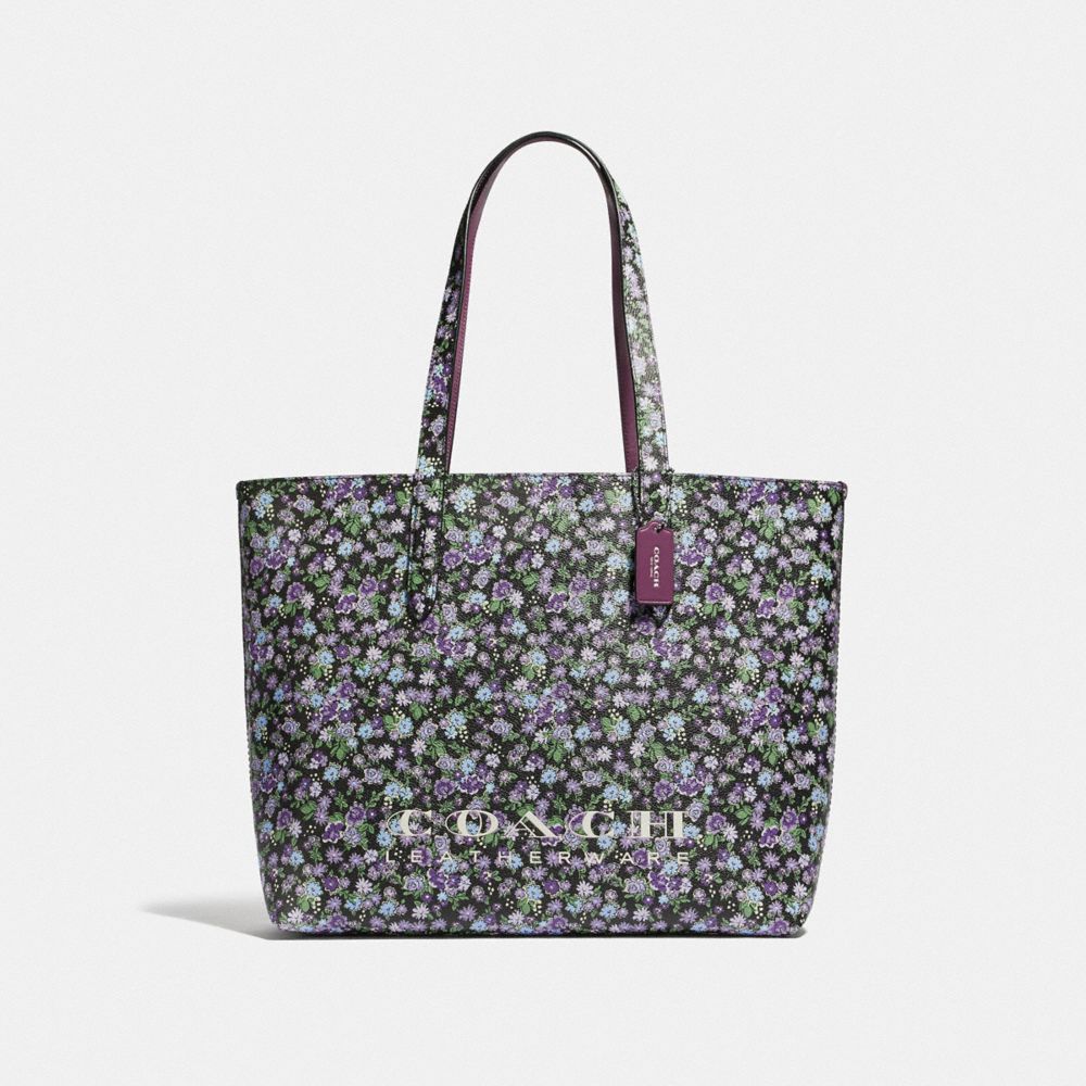 coach highline tote with floral print