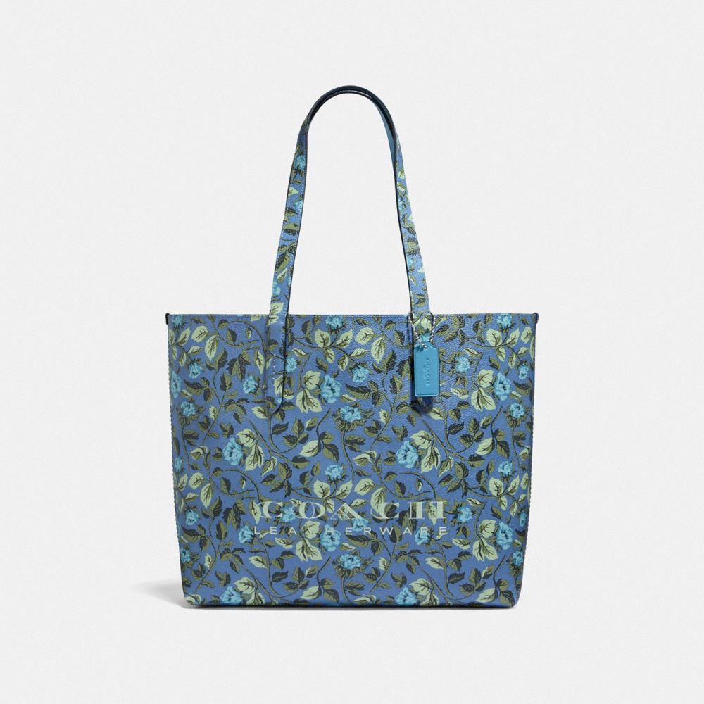 coach floral tote