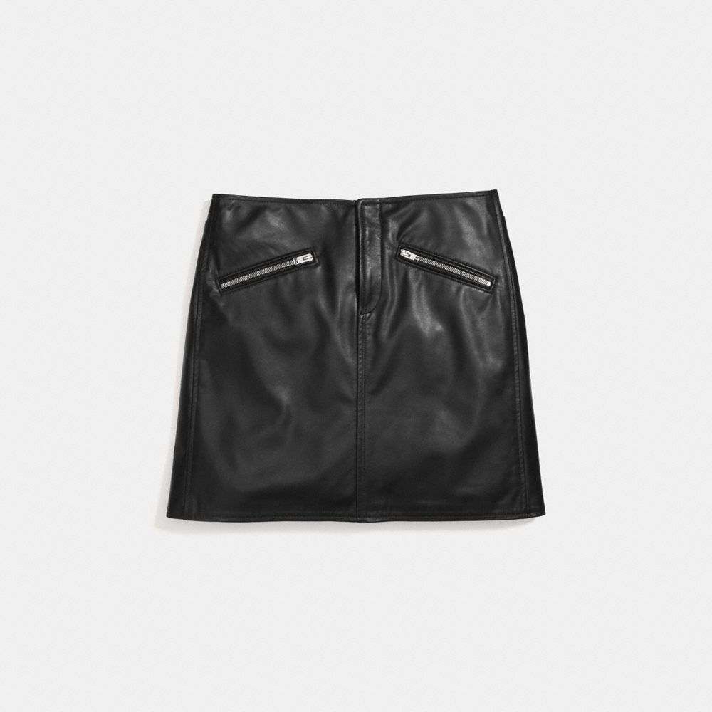 COACH Leather Skirt