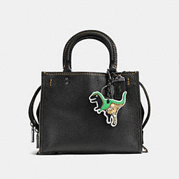COACH Designer Keychains | Glitter Dinosaur Patch Bag Charm