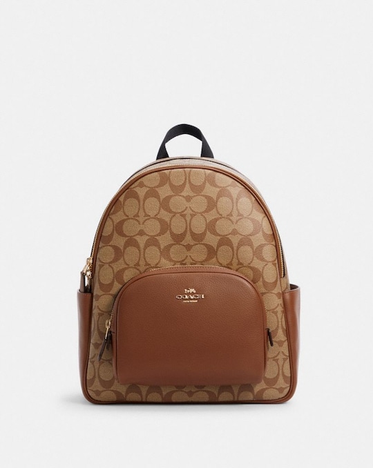 COURT BACKPACK IN SIGNATURE CANVAS