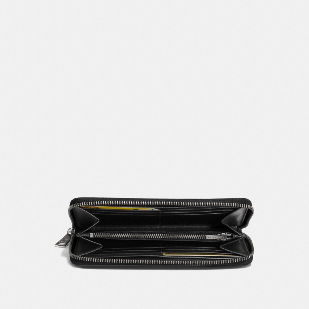 coach dark saddle wallet