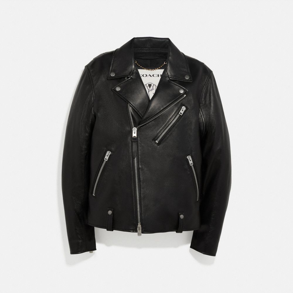 leather jacket mens coach