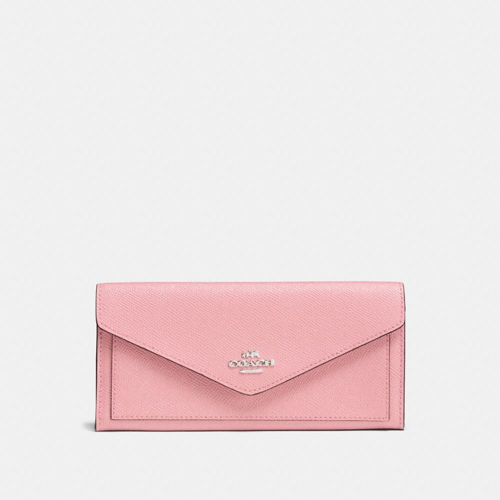 COACH®,SOFT WALLET,pusplitleather,,Front View