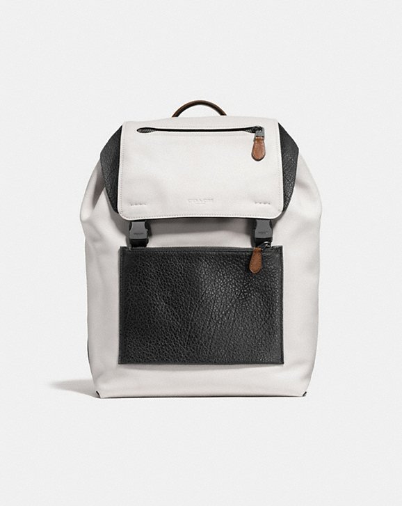 COACH: Manhattan Backpack in Mixed Leathers