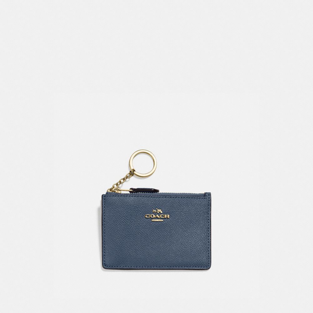 blue coach wallet