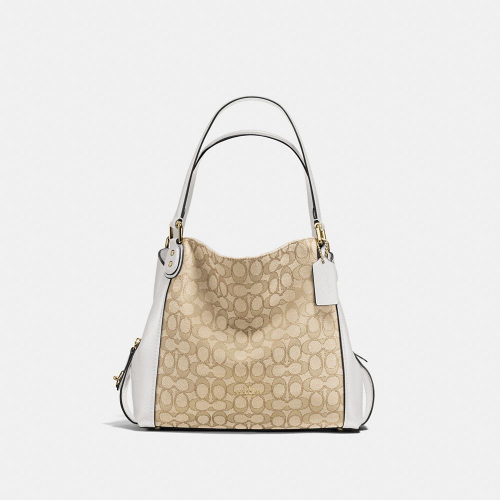 coach signature jacquard shoulder bag