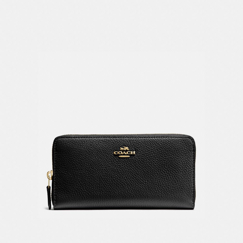 coach wallet zip