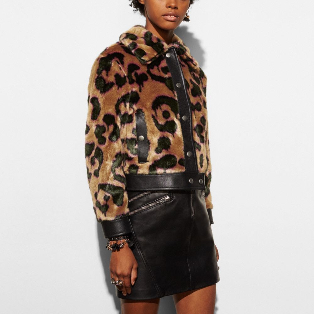 fur coach jacket